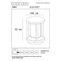 Lucide Outdoor Pollerleuchte CADIX, Ø 16 cm, 1xE27, IP65, schwarz