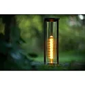 Lucide bollard lamp CADIX cylindrical E27 IP65, black