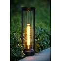 Lucide bollard lamp CADIX cylindrical E27 IP65, black