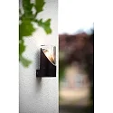 Lucide wall luminaire NORMAN cylindrical E27 IP65, black, transparent