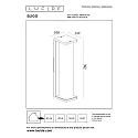 Lucide Outdoor Wandleuchte SLIGO, 1xE27, IP65, 10x14,2x39,2cm -schwarz