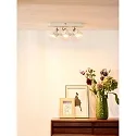 spot LANDA LED 3 flames, square GU10 IP20, chrome matt dimmable