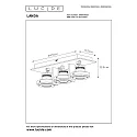 spot LANDA LED 3 flames, square GU10 IP20, chrome matt dimmable