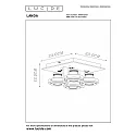 Lucide spot LANDA LED 4 flames, square GU10 IP20, white dimmable