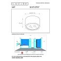 Lucide spot LILY cylindrical G9 IP54, white