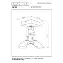 Lucide spot PICTO swivelling, rotatable, tiltable GU10 IP20, grey, pink