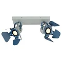 spot PICTO 2 flames GU10 IP20, blue, grey