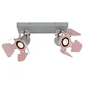 spot PICTO 2 flames GU10 IP20, grey, pink