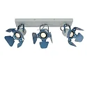 spot PICTO 3 flames GU10 IP20, blue, grey