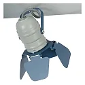 Lucide spot PICTO 3 flames GU10 IP20, blue, grey