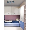 Lucide spot PICTO 3 flames GU10 IP20, blue, grey