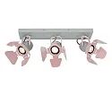 spot PICTO 3 flames GU10 IP20, grey, pink
