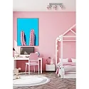 Lucide Deckenstrahler PICTO Kinderzimmer, 3xGU10, rosa