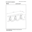 Lucide Deckenstrahler PICTO Kinderzimmer, 3xGU10, rosa