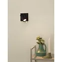 Lucide spot GRONY LED cylindrical GU10 IP20, gold matt, brass, black dimmable