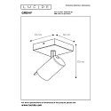 Lucide spot GRONY LED cylindrical GU10 IP20, gold matt, brass, black dimmable