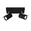 LED Deckenstrahler GRONY, GU10, 2x5W 2200K/3000K, dimmbar, schwarz