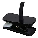 Lucide clamp lamp ZOZY LED square, flexible IP20, black dimmable