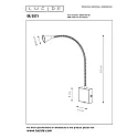 LED Wandleuchte BUDDY, 1x4W 4000K, schwarz