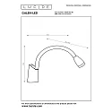 Lucide wall luminaire GALEN LED flexible IP20, black 