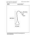 Lucide table lamp ZOZY LED flexible IP20, black dimmable