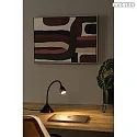 Lucide table lamp MILO with flex arm IP20, black 