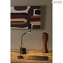 Lucide table lamp PENNY with flex arm IP20, black dimmable