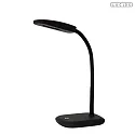 Lucide table lamp TESSA with flex arm IP20, black dimmable