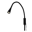 Lucide floor lamp ZOZY LED flexible IP20, black dimmable