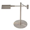 Lucide LED Schreibtischleuchte NUVOLA, Ø 20 cm, 1x9W, 3000K, dimmbar, Chrom matt