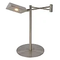 Lucide LED Schreibtischleuchte NUVOLA, Ø 20 cm, 1x9W, 3000K, dimmbar, Chrom matt
