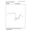 Lucide table lamp NUVOLA LED rotatable IP20, black dimmable