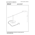 Lucide LED Schreibtischleuchte ANSELMO, 1x9W, 3000K, dimmbar, Chrom matt