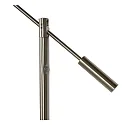 Lucide floor lamp ANSELMO LED round, rotatable IP20, chrome matt dimmable