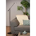 floor lamp ANSELMO LED round, rotatable IP20, chrome matt dimmable