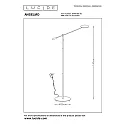 floor lamp ANSELMO LED round, rotatable IP20, chrome matt dimmable