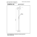 floor lamp CHAMPION LED round, flexible IP20