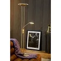 Lucide LED Stehlleuchte Mit Leselampe CHAMPION, 3000K, dimmbar, Chrom matt