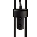 Lucide floor lamp CHAMPION LED round, flexible IP20, black dimmable
