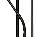 Lucide floor lamp CHAMPION LED round, flexible IP20, black dimmable