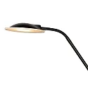 Lucide floor lamp CHAMPION LED round, flexible IP20, black dimmable