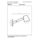 Lucide wall luminaire MIZUKO round, rotatable E14 IP20, black 