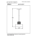 pendant luminaire OPHELIA round E27 IP20, black