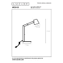 Lucide table lamp MIZUKO round, rotatable E14 IP20, black 