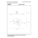 Lucide ceiling luminaire LESTER square E27 IP20, black