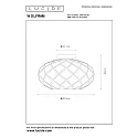 Lucide Deckenleuchte WOLFRAM, Ø 30 cm, 1xE27, schwarz