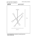 Lucide Deckenleuchte LESTER, 6xE27, schwenkbar, schwarz