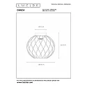 Lucide ceiling luminaire DANZA round E27 IP20, gold matt, brass, black