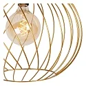 ceiling luminaire DANZA round E27 IP20, gold matt, brass, black