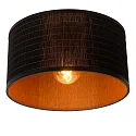 Lucide ceiling luminaire TAGALOG round E27 IP20, wood, black